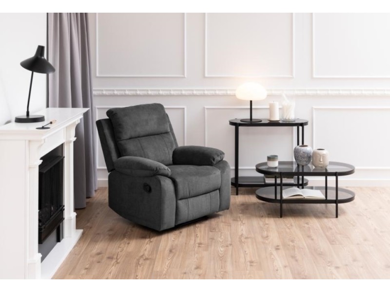 Stolik Bayonne owalny czarny - ACTONA